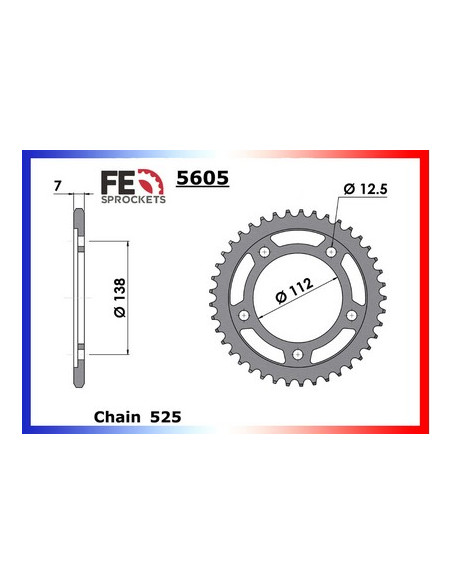 C/A  HONDA CBF.500 '04/07  41   525