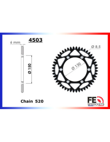 C/D YAM YZF.250 '01/21  52  520