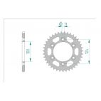 Kit chaine DID  ACIER DUCATI 600 MONSTER 1995 à 1997