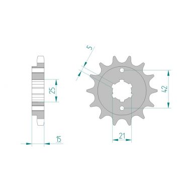 Kit chaine DID  ACIER DUCATI 600 PANTAH 1982 à 1982