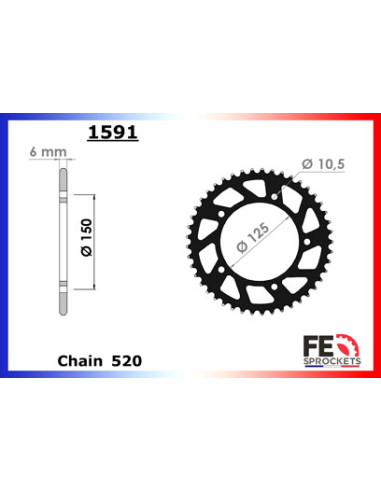 VOGE 500.R '19/21 15X45 RK520SO *