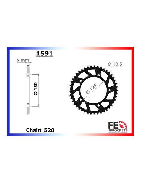 VOGE 500.R '19/21 15X45 RK520SO *