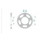 Kit chaine DID  ACIER DUCATI 851 SP1 1988 à 1989