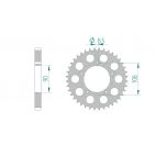 Kit chaine DID  ALU DUCATI 900 SD DARMAH 1979 à 1979