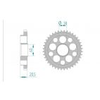 Kit chaine DID  ACIER DUCATI 916 SENNA 1994 à 1998