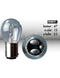 AMPOULE FEU STOP ET ARRIERE BAY15D 6V21/5W
