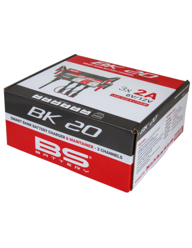 Chargeur de batterie intelligent BS BATTERY BK20 6V/12V 3x2A Chargeur de batterie intelligent BS BATTERY BK20 6V/12V 3x2A