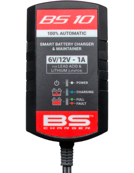 Chargeur de batterie intelligent BS BATTERY BS10 6V/12V 1A