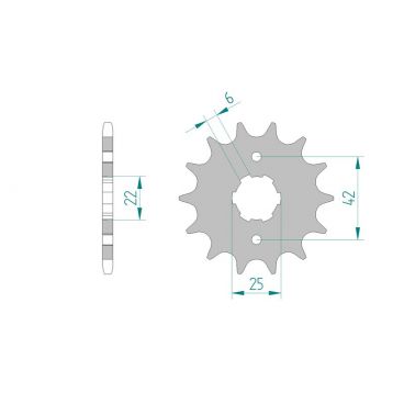 Kit chaine DID  ACIER E-TON VECTOR ST 250 VXL 2005 à 2011