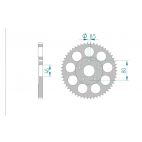 Kit chaine DID  ALU FANTIC 125 TRIAL TX250 1978 à 1979
