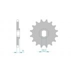 Kit chaine DID  ALU FANTIC 200 TRIAL TX350    0 à    0