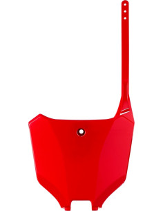 Plaque numéro frontale POLISPORT MX Restyling rouge - Honda CR125 / 250
