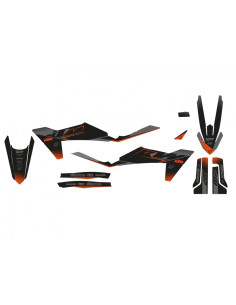 Kit déco BLACKBIRD noir mate - KTM SX/SX-F