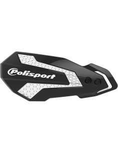 Protège-mains POLISPORT MX Flow noir / blanc - Kawasaki KX250F / 450F
