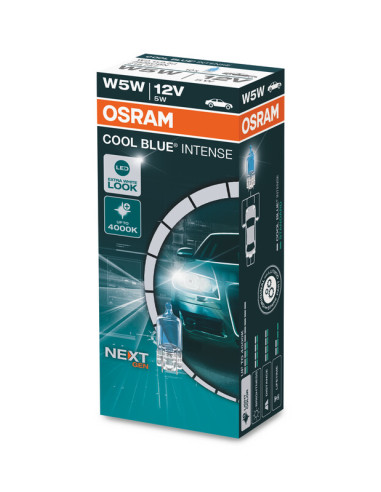 Ampoule OSRAM Cool Blue Intense W5W 12V/5W - X1