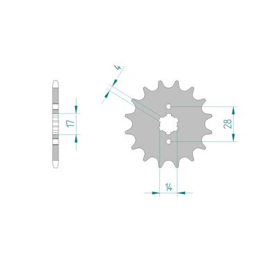 Kit chaine DID  ACIER GILERA 50 GP 2002 à 2003