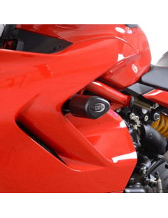 Tampons de protection R&G RACING Aero (sans perçage) - noir Ducati Supersport 950 (S) 2