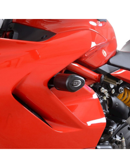 Tampons de protection R&G RACING Aero (sans perçage) - noir Ducati Supersport 950 (S)