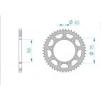 Kit chaine DID  ACIER GILERA 50 ZULU/HAK/GSM 2001 à 2002