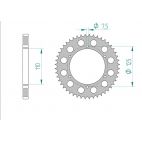 Kit chaine DID  ACIER GILERA 125 COGUAR 1999 à 2002