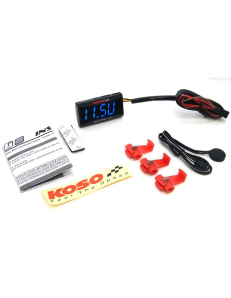 Horloge super fine avec voltmètre KOSO