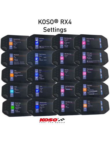 Compteur multifonction KOSO RX-4 universel