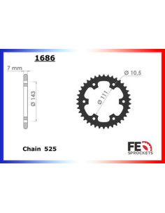 C/A ROYAL ENFIELD 650.INTERCEPTOR '18 41 525 2