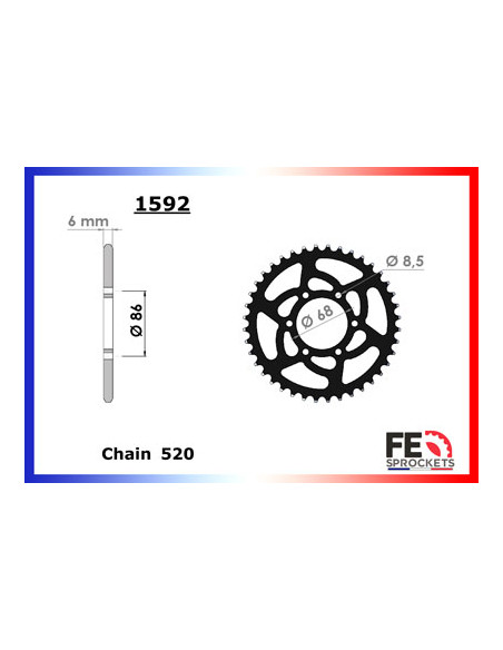 VOGE 300.AC/ACX/R/DS '20 14X40 RK520SO *