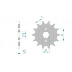 Kit chaine DID  ACIER HM/HONDA CRF 230 EASY   4,5,6,7,8,9,A,B 2004 à 2011