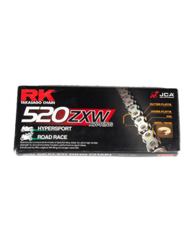 METRE DE CHAINE RK 520ZXW avec Rivet Creux.