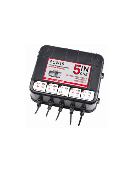 Chargeur SCW10 MULTIPLE Professionnel - Chargement jusqu'à 5 batteries