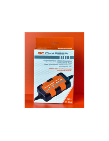 SCZ8 Chargeur de batterie 12V automatique - 0.8 A.