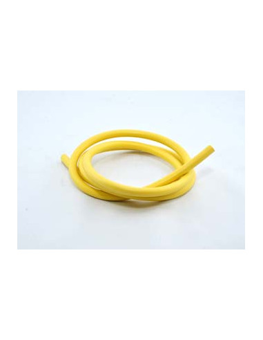 1 Mètre de cable d'Allumage en Silicone 7mm Jaune.