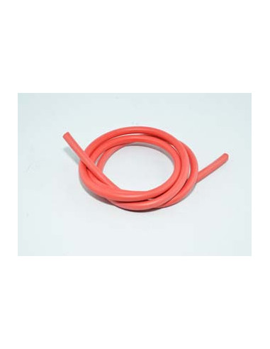 1 Mètre de cable d'Allumage en Silicone 7mm Rouge.