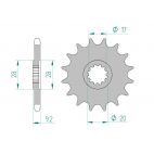 Kit chaine DID  ALU HM/HONDA CRM 50 DERAPAGE competition 2004 à 2010