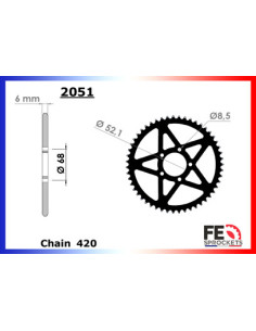COURONNE ALU SUR-RON ELECTRIQUE 56 420