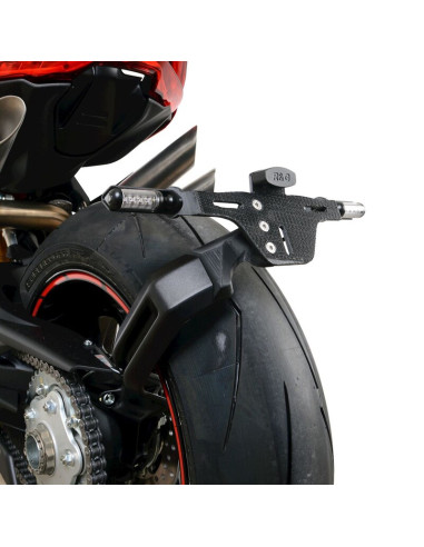 Support de plaque R&G RACING noir - MV Agusta