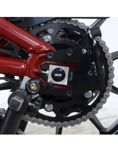Insert axe de roue arrière R&G RACING noir (côté gauche) - Indian FTR1200(S)