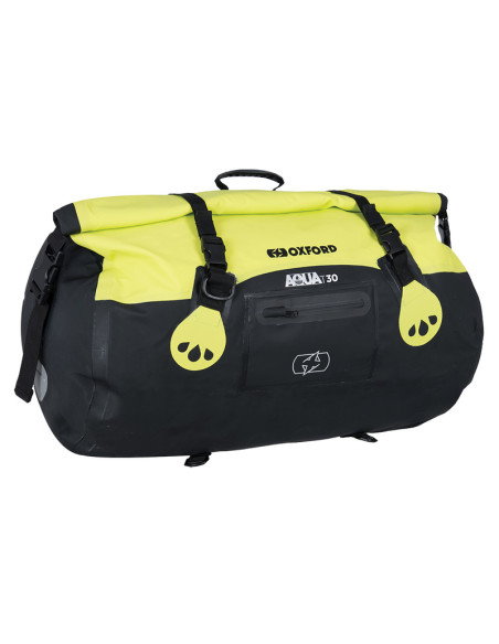 Sacoche OXFORD Aqua T-30 Roll Bag noir/jaune fluo 30L