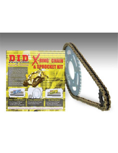 Kit chaine DID  ALU HM/HONDA CRE 250 F ANTIBOUE 2004 à 2009    2