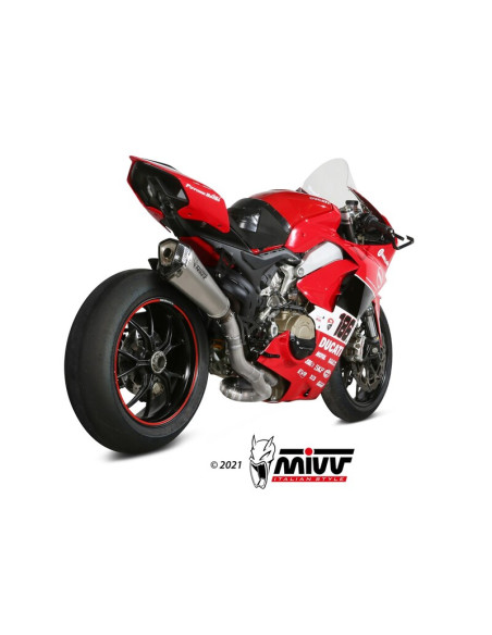 Ligne complète MIVV Delta Race Evo titane/carbone - Ducati Panigale V4 Ligne complète MIVV Delta Race Evo titane/carbone - Ducati Panigale V4