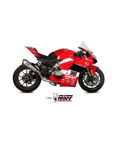 Ligne complète MIVV Delta Race Evo titane/carbone - Ducati Panigale V4 Ligne complète MIVV Delta Race Evo titane/carbone - Ducati Panigale V4