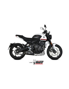 Ligne complète MIVV Delta Race Steel Black/carbone - Triumph Trident 660 2