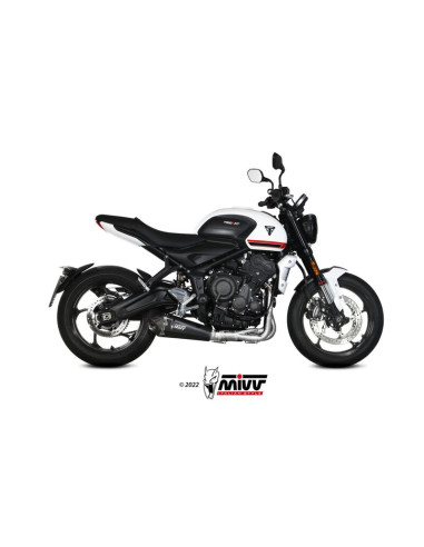 Ligne complète MIVV Delta Race Steel Black/carbone - Triumph Trident 660 Ligne complète MIVV Delta Race Steel Black/carbone - Triumph Trident 660