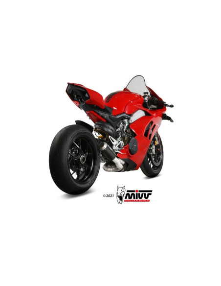 Ligne complète MIVV MK3 Evo titane/carbone - Ducati Panigale V4 Ligne complète MIVV MK3 Evo titane/carbone - Ducati Panigale V4