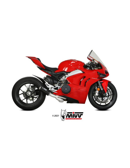 Ligne complète MIVV MK3 Evo titane/carbone - Ducati Panigale V4 Ligne complète MIVV MK3 Evo titane/carbone - Ducati Panigale V4
