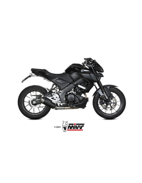 Ligne complète MIVV GP Pro acier inoxydable noir - Yamaha MT 125 Ligne complète MIVV GP Pro acier inoxydable noir - Yamaha MT 125