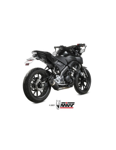 Ligne complète MIVV GP Pro acier inoxydable noir - Yamaha MT 125 Ligne complète MIVV GP Pro acier inoxydable noir - Yamaha MT 125