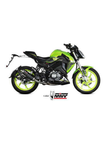 Ligne complète MIVV GP inox noir - Keeway RKF 125 Ligne complète MIVV GP inox noir - Keeway RKF 125