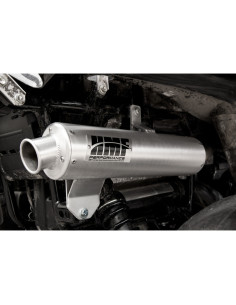 Silencieux HMF Performance Series inox brossé/inox -  Suzuki King Quad 700